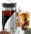 Brew Coffee Maker - 34oz Airtight Iced Coffee & Tea Pitcher