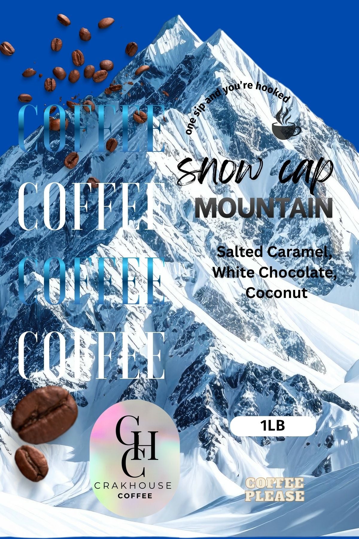 Snow Cap Mountain (White Chocolate, Coconut, Salted Caramel)