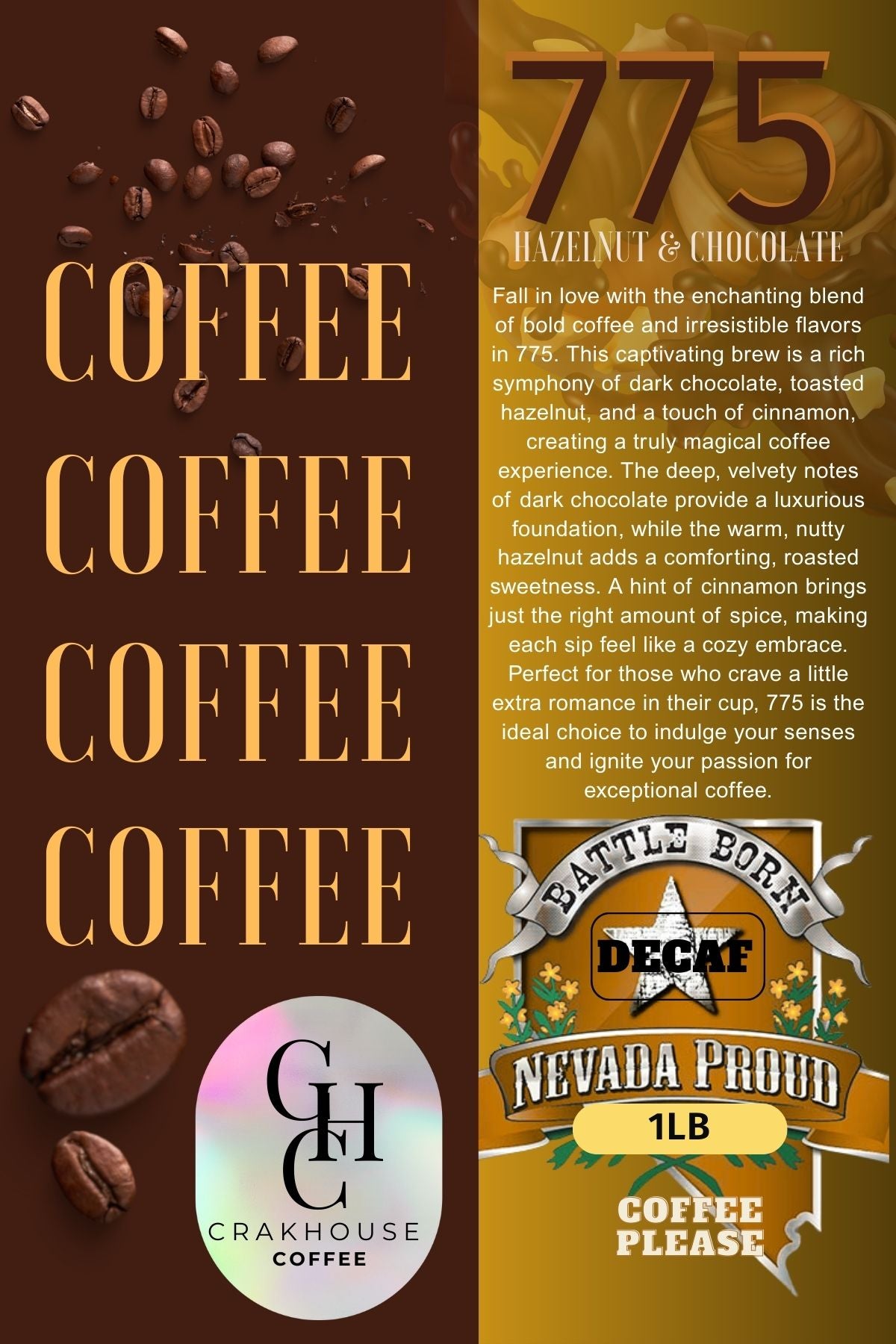 775 Hazelnut & Dark Chocolate